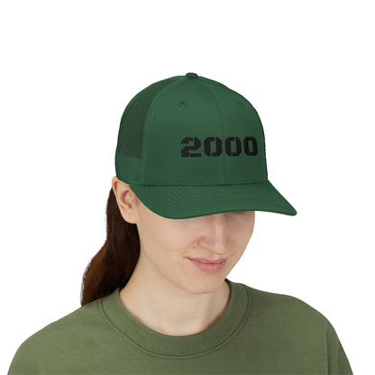 2000 Vintage Snapback Trucker Cap, Retro Baseball Hat, Birthday Gift, Stylish Outdoors Hat, 90s Nostalgia Cap - TRV