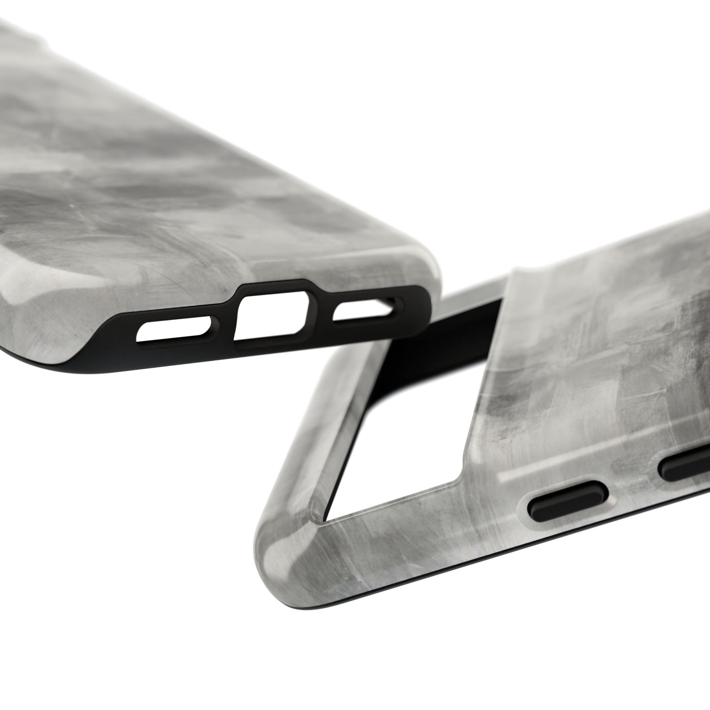 Stylish Phone Case for Tough Protection, Marble Grey Design, Customizable Gift for Her, Unisex Mobile Accessory, Birthday Present, [...] - TRV
