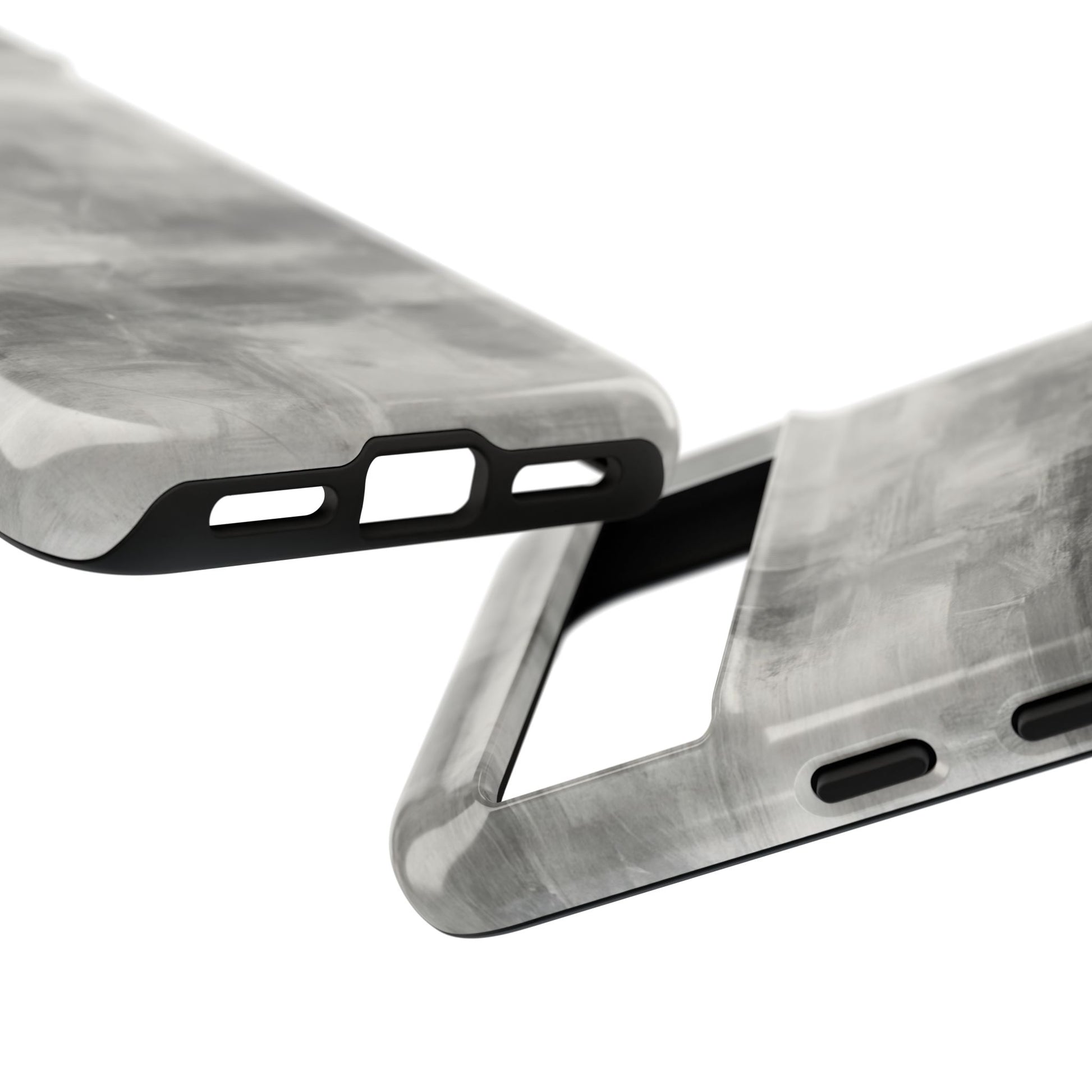 Stylish Phone Case for Tough Protection, Marble Grey Design, Customizable Gift for Her, Unisex Mobile Accessory, Birthday Present, [...] - TRV
