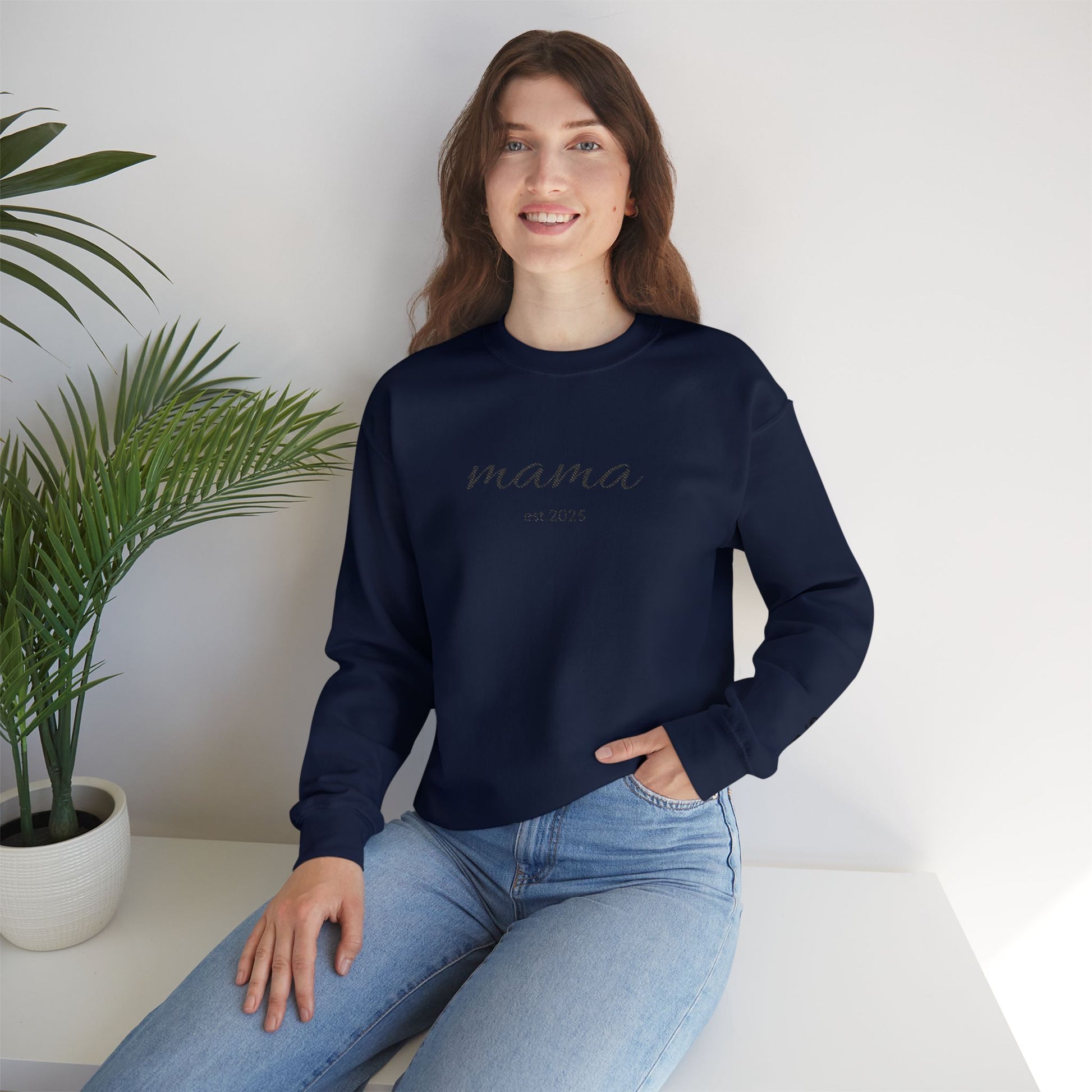 mama sweatshirt | simple script mom pullover - TRV
