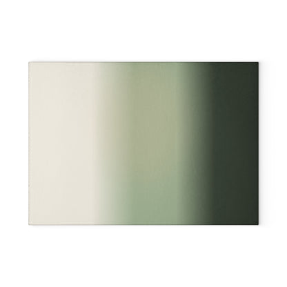 Green Ombre Gradient Glass Cutting Board | Modern Kitchen Decor