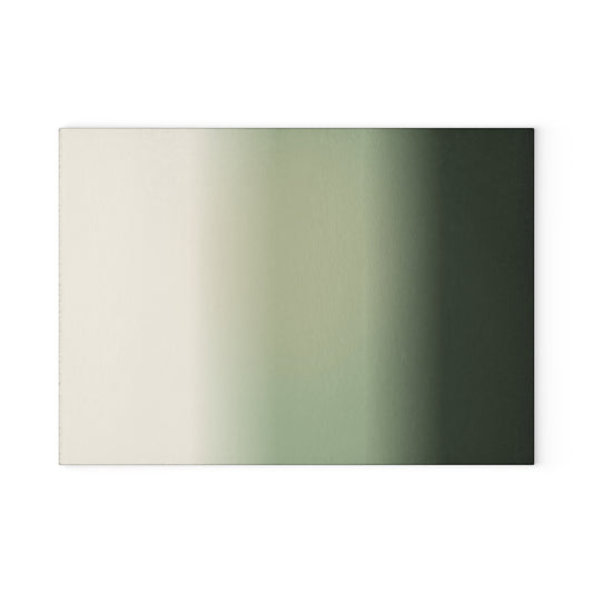 Green Ombre Gradient Glass Cutting Board | Modern Kitchen Decor