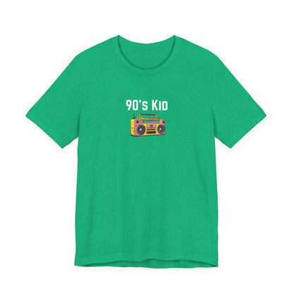 Retro Boombox Tee — 90s Kid Graphic T-Shirt
