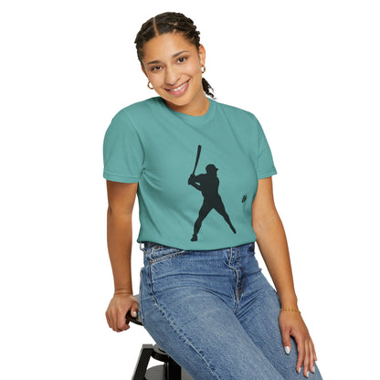 Unisex Baseball Silhouette Tee, Casual Wear, Sports Fan Apparel, Gift for Athletes, Summer Outing Outfit, Soft Cotton Shirt