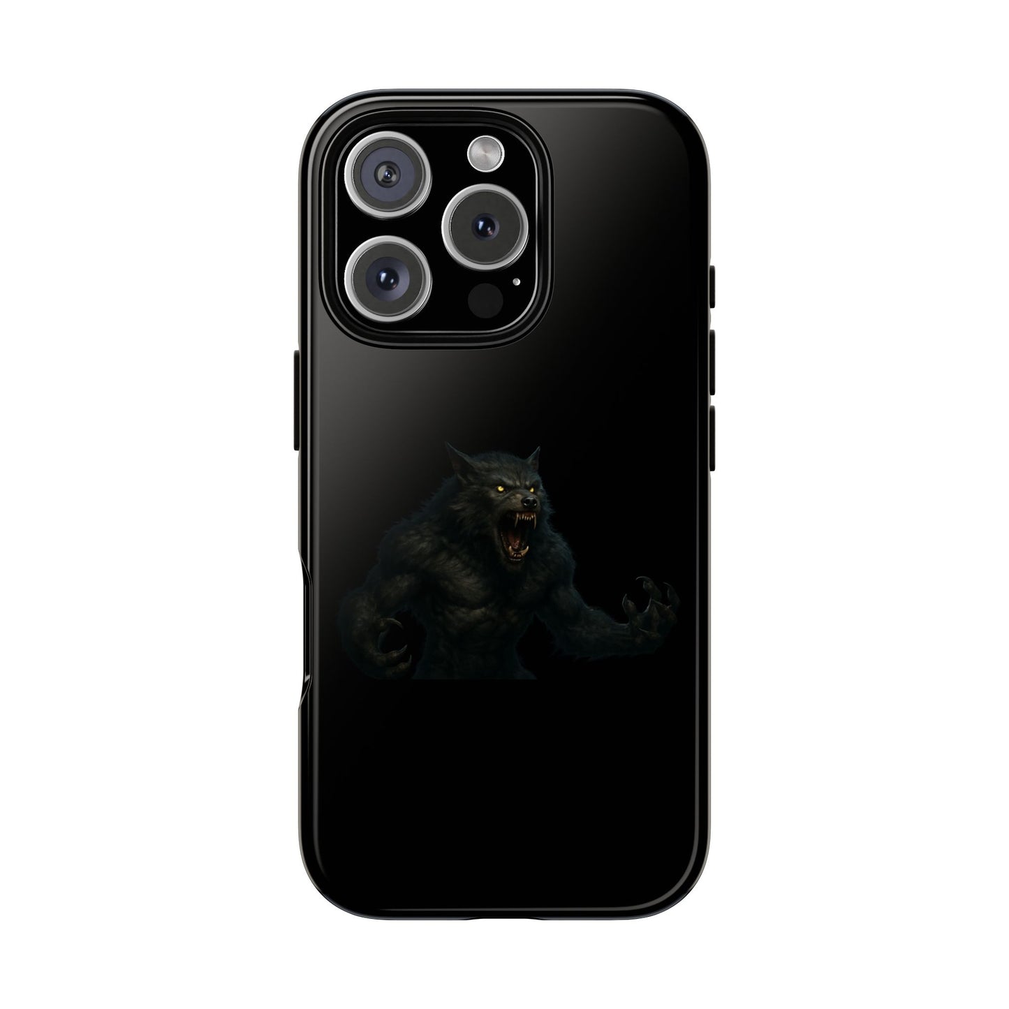 Werewolf Phone Case, Tough Cases, Black Panther Design, Gift for Animal Lovers, Phone Accessories, Fierce Phone Protection - TRV