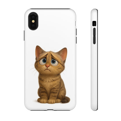Cute Cat Phone Case, Funny Kitty Case, Animal Lover Gift, Cat Lover Accessory, Unique Cat Design Case, Pet Mom Gift - TRV