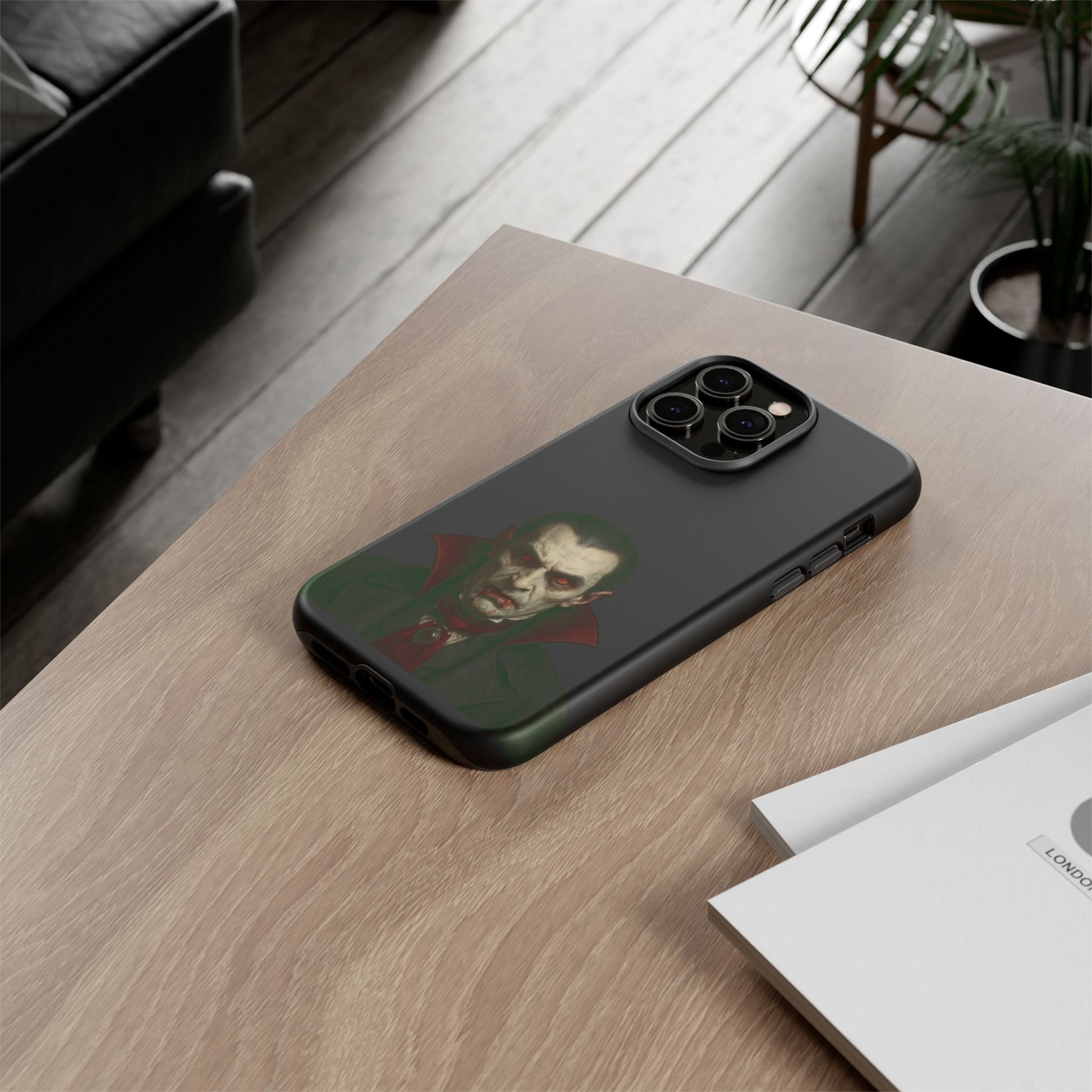 Vampire Phone Case - Tough Cases for Halloween, Gothic Decor, Gifts for Horror Fans, Spooky Accessories, Unique Cellphone Cover - TRV
