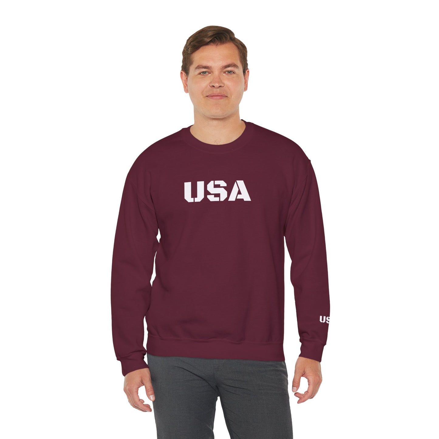 Cozy USA Unisex Crewneck Sweatshirt | Perfect Layering Piece for Every Season | Great Gift for Him/Her | Trendy Style for Casual Outings