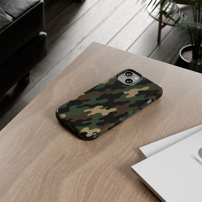 Camouflage Phone Case, Tough Cases, Military Style, Unique Phone Accessories, Gift for Him, Durable Phone Cover - TRV