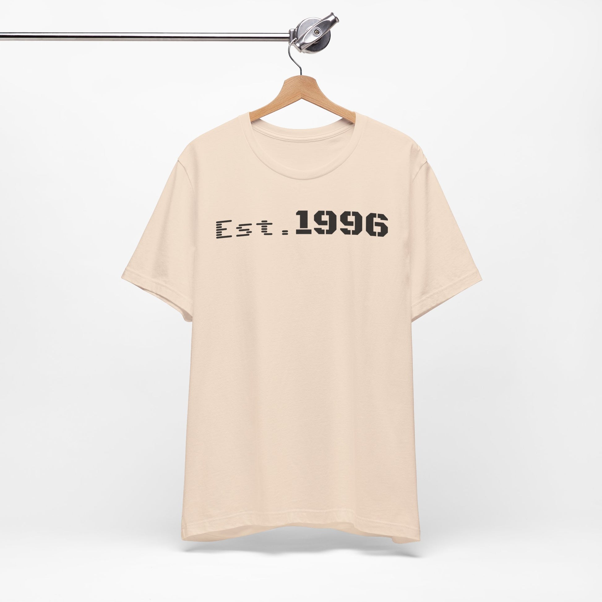 Established 1996 Unisex T-Shirt, Vintage Year Tee, Birth Year Gift, Casual Fashion, Personalized Graphic Tee - TRV
