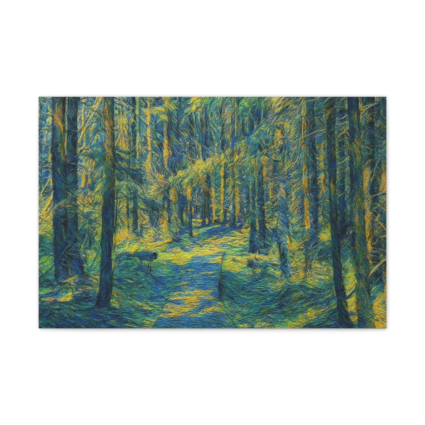 Canvas Art Print, Forest Path Painting, Nature Decor, Wall Art, Gift for Nature Lovers, Home Decor Inspiration - TRV
