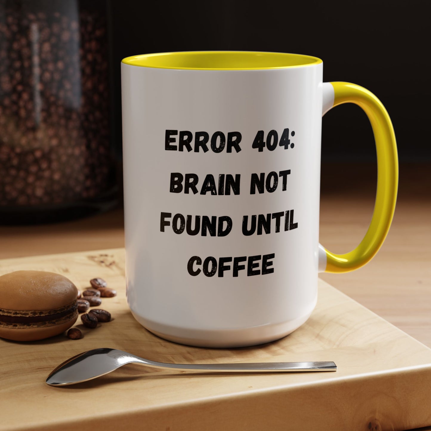 Error 404 Coffee Mug - Perfect for Your Daily Brew, Gift for Programmers, Humor for Coffee Lovers, Office Desk Decor, Nerdy Kitchenware