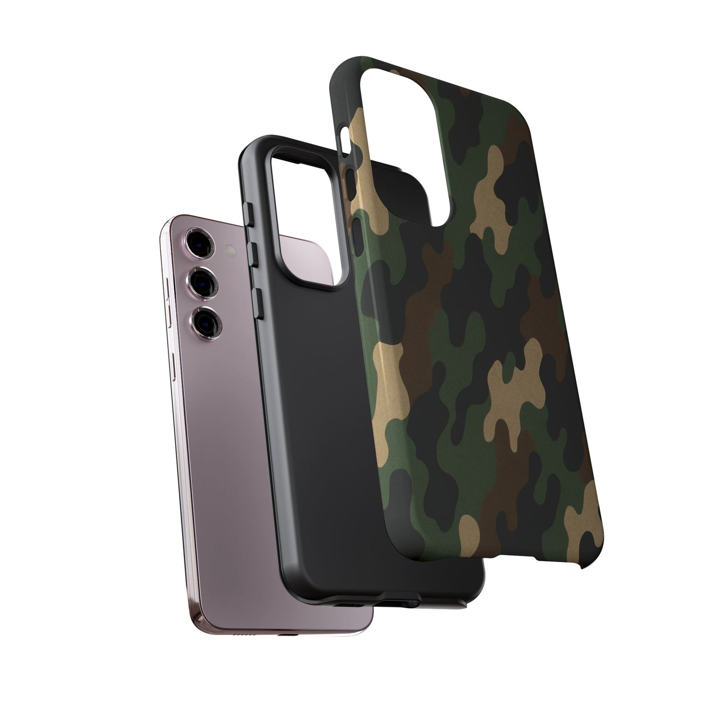 Camouflage Phone Case, Tough Cases, Military Style, Unique Phone Accessories, Gift for Him, Durable Phone Cover - TRV