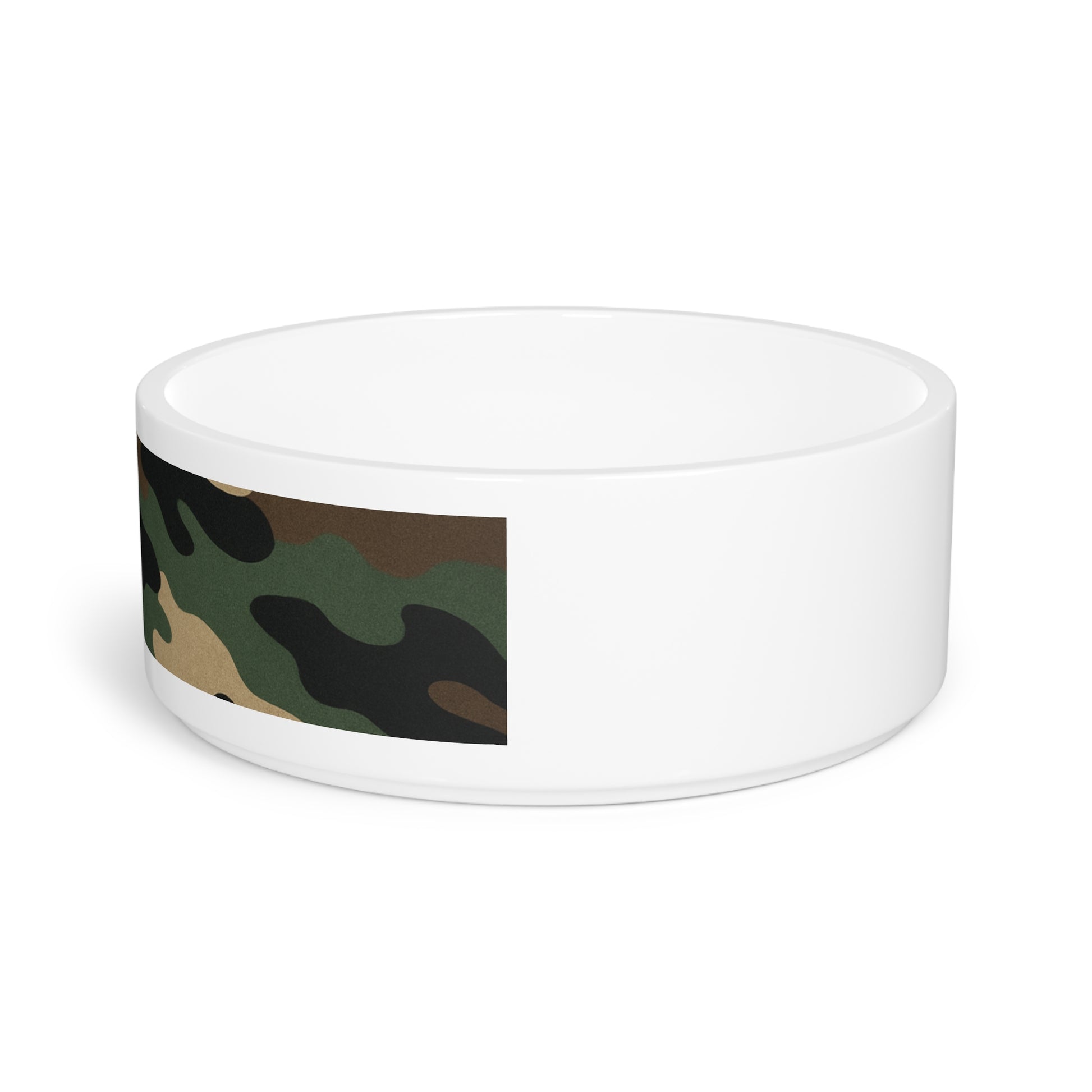 Camouflage Pet Bowl, Custom Pet Dish, Dog Bowl, Cat Bowl, Military Style Pet Dish, Unique Pet Accessories - TRV