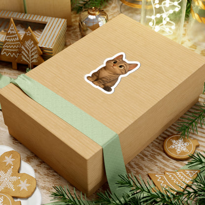 Adorable Cat Kiss-Cut Stickers | Cute Animal Decor, Laptop Stickers, Gift for Cat Lovers, Scrapbooking, Fun Aesthetic