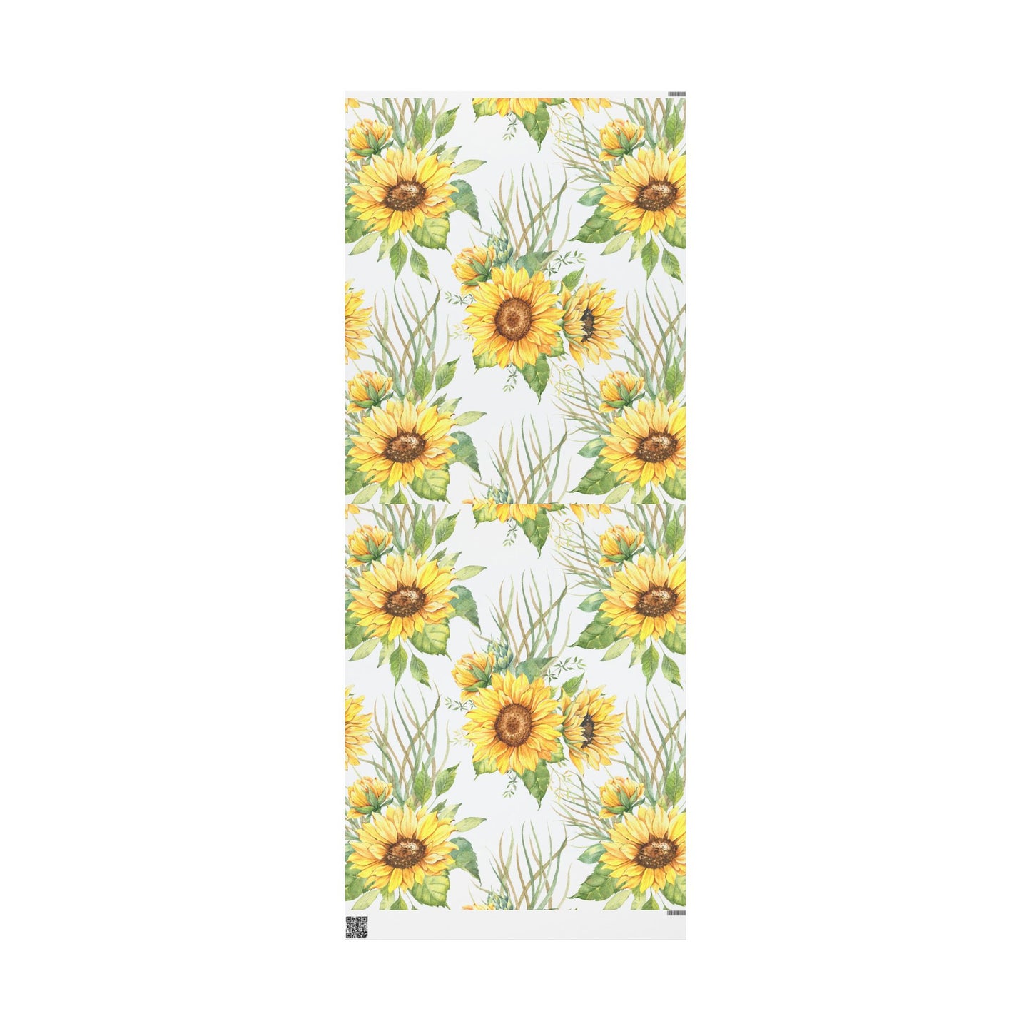 Sunflower Wrapping Paper Roll — Floral Gift Wrap for Birthdays, Mother's Day & Spring Celebrations