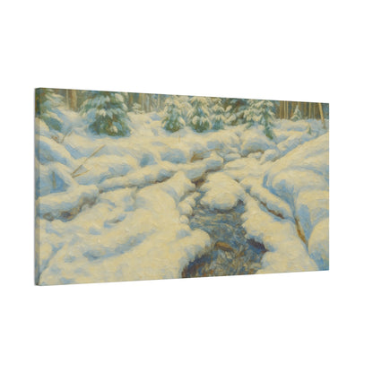 Winter Wonderland Canvas Art, Cozy Home Decor, Winter Landscape Wall Art, Nature Print, Holiday Gift Idea