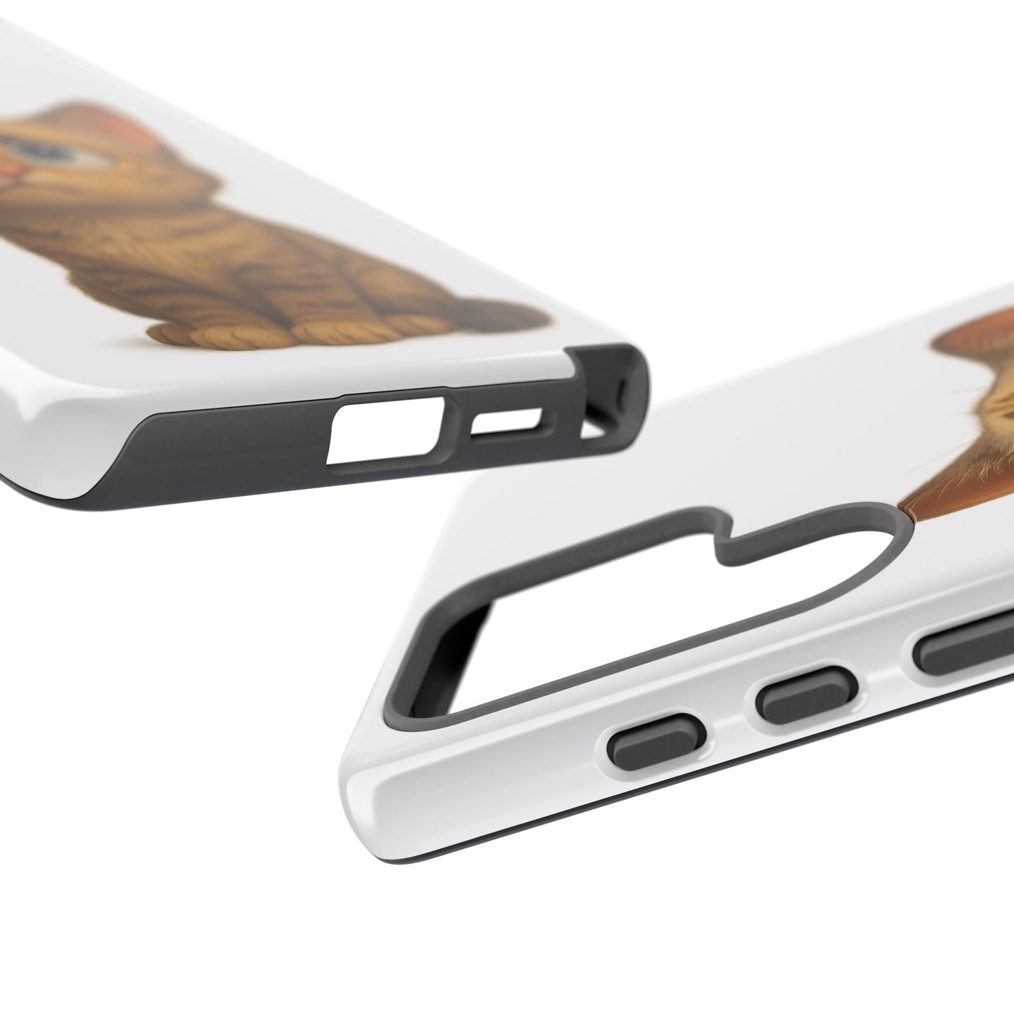 Cute Cat Phone Case, Funny Kitty Case, Animal Lover Gift, Cat Lover Accessory, Unique Cat Design Case, Pet Mom Gift - TRV