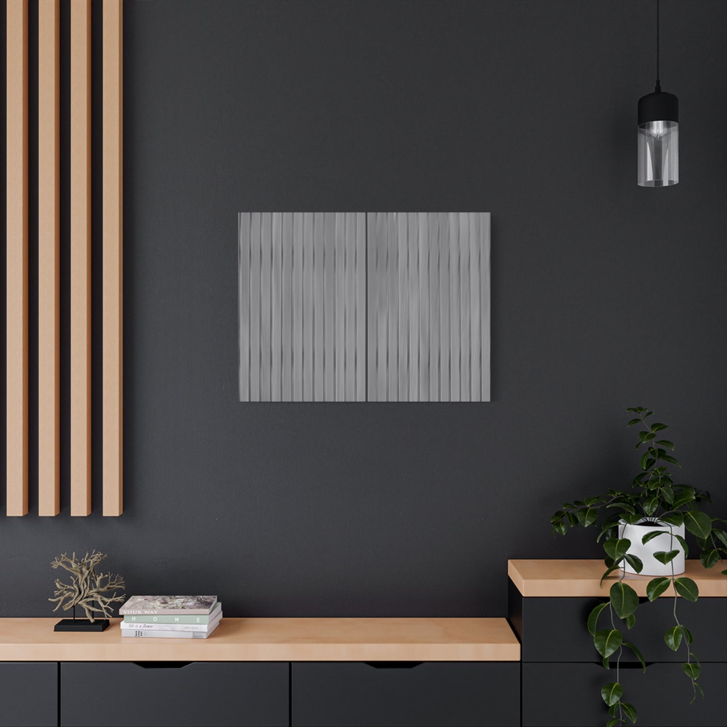 Modern Striped Canvas Art - 1.25" Stretched Wall Decor - TRV