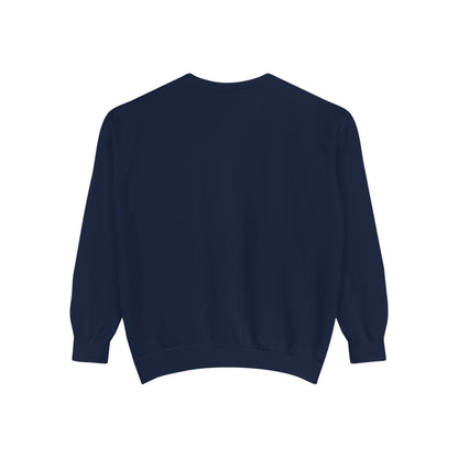 Minimalist Peace Hand Sweatshirt — Small Chest Line Art Crewneck