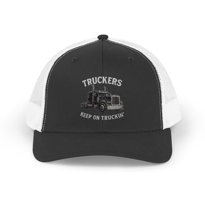 Truck Driver Snapback Cap, Mesh Trucker Hat, Cool Casual Hat, Perfect Gift for Drivers, Trucking Enthusiasts, Outdoor Style - TRV