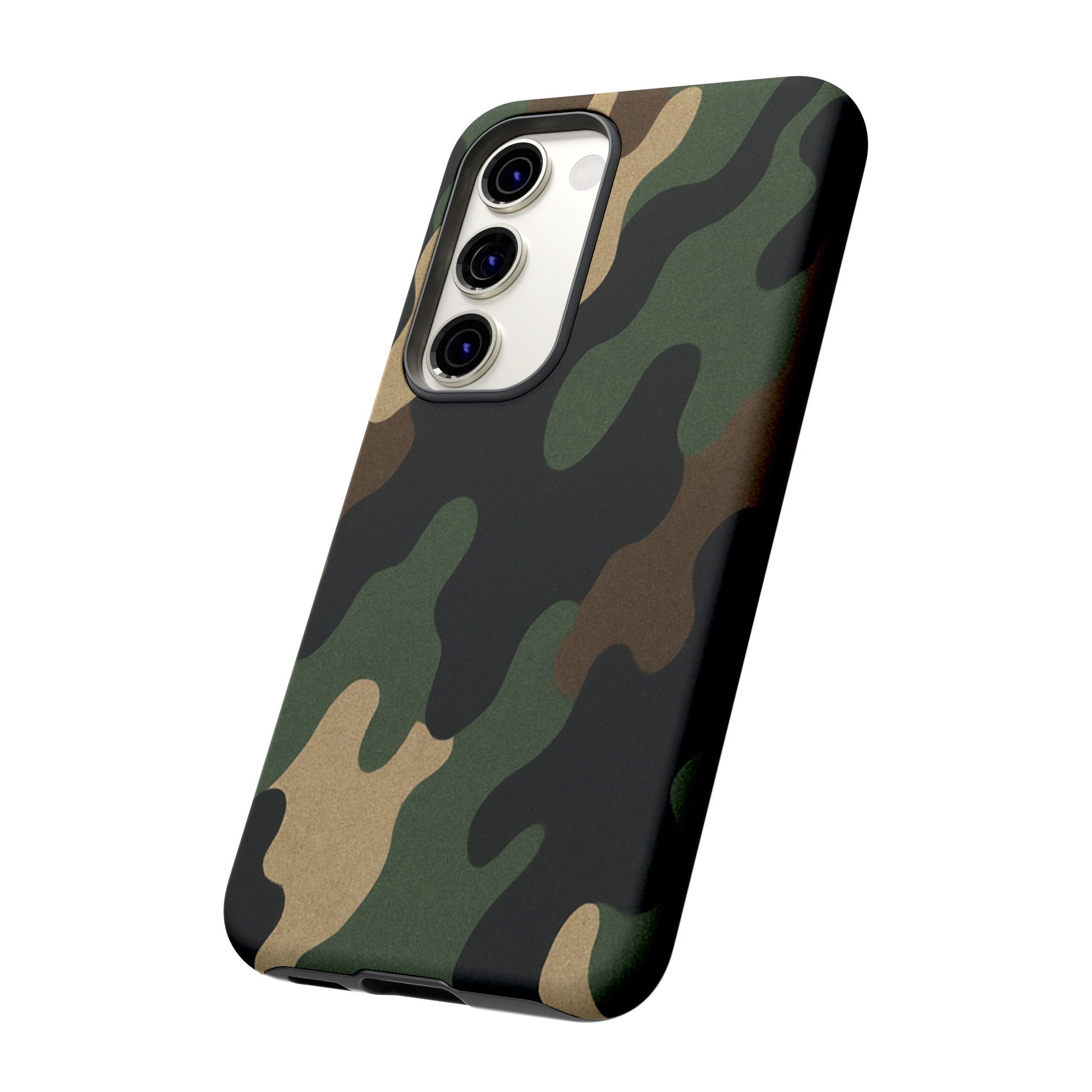 Camouflage Phone Case, Tough Phone Cover, Military Style Accessory, Protective Case for Men, Gifts for Soldiers - TRV
