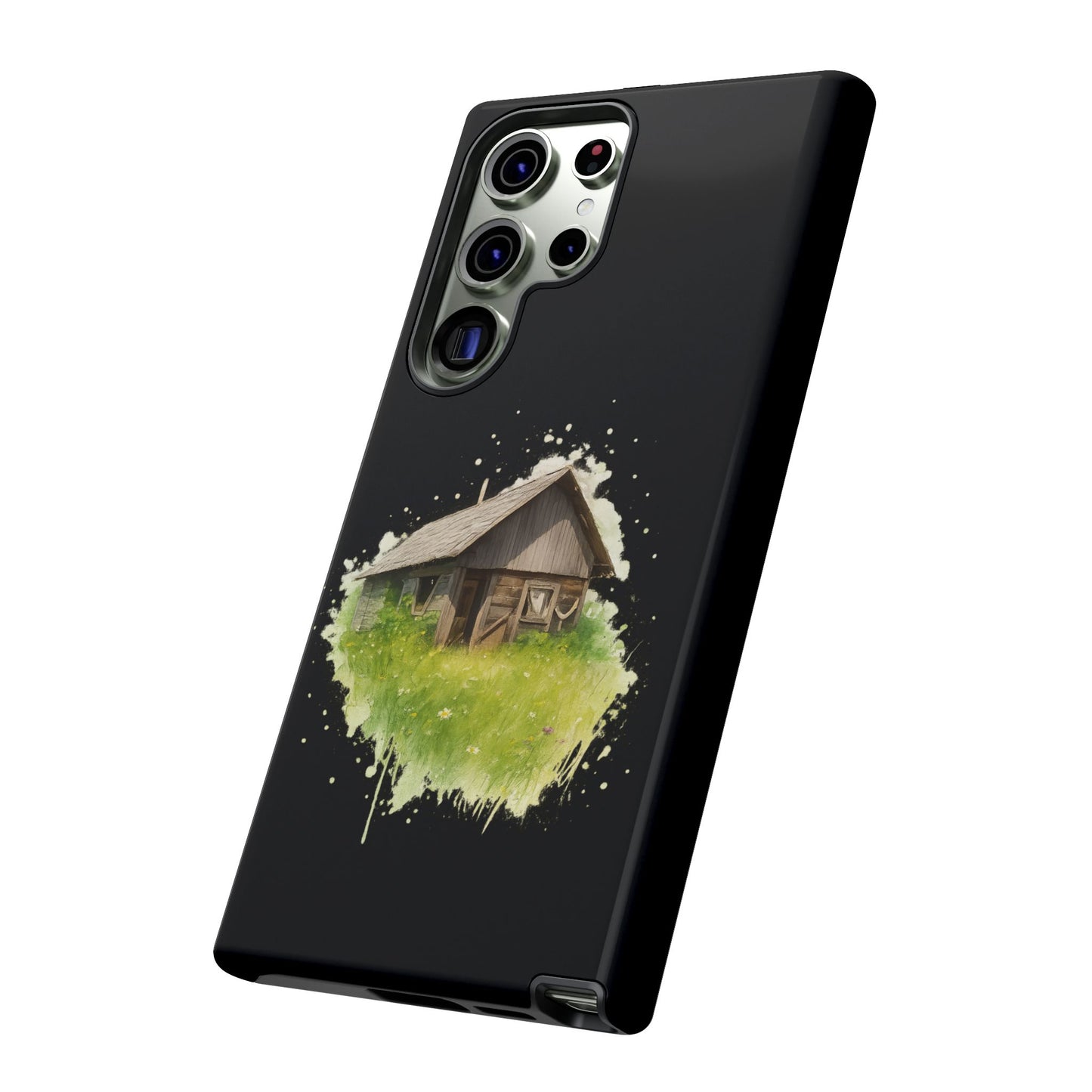 Rustic Farmhouse Phone Case, Cute Cottage Design, Tough Cases for Nature Lovers, Eco-Friendly Gift, Customizable Tech Accessories - TRV