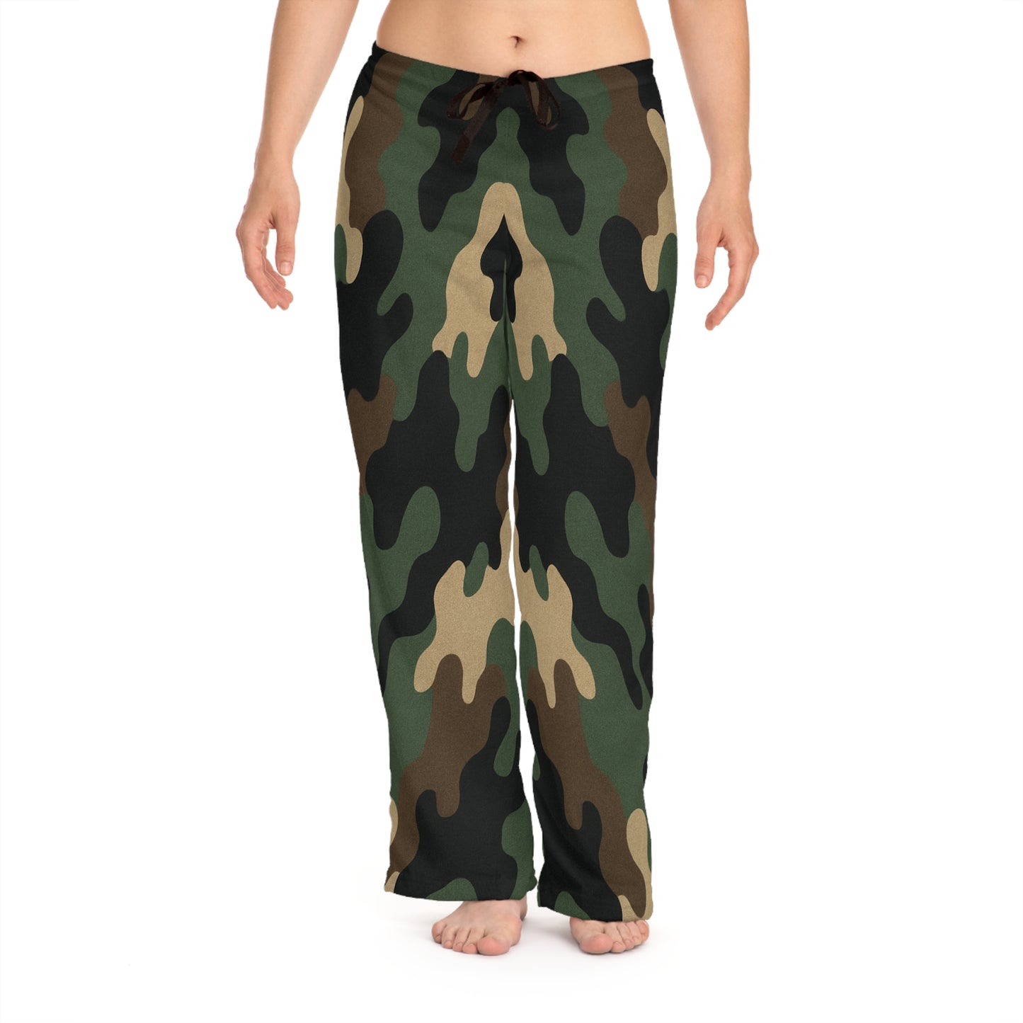 Camo Print Women's Pajama Pants | Comfortable Sleepwear for Relaxing Nights, Gift for Her, Cozy Lounge Pants, Stylish Loungewear, Camo PJs - TRV