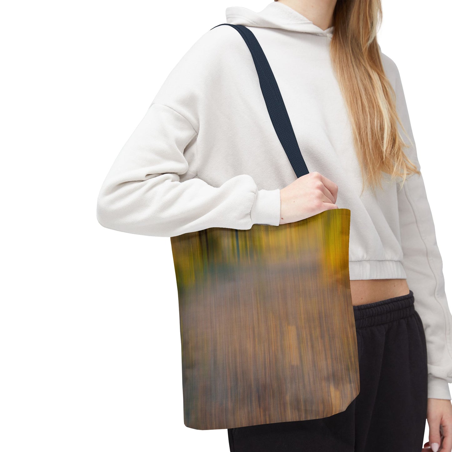 Abstract Art Tote Bag - Stylish and Eco-Friendly Diagonal Stripes for Everyday Use - TRV