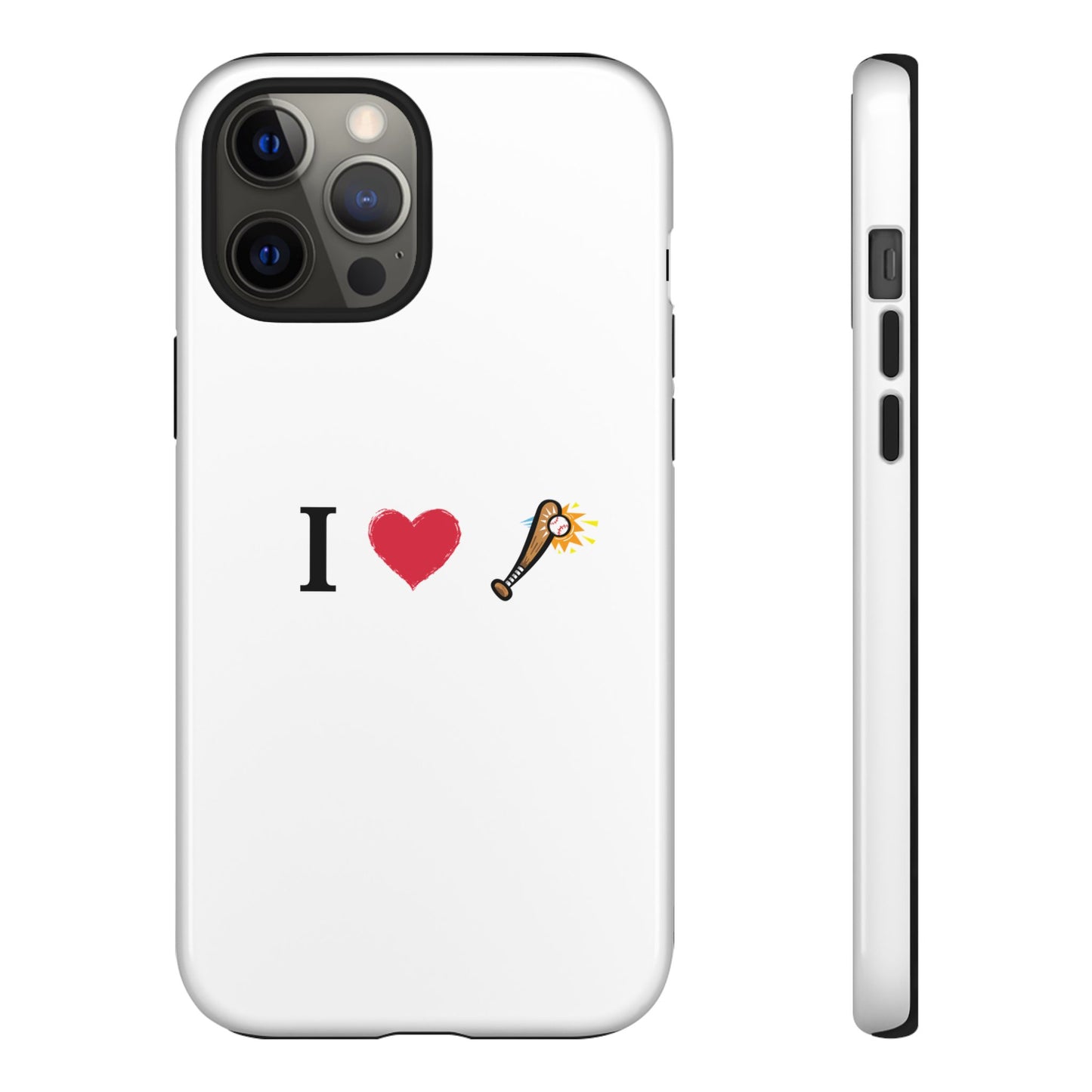 I Love Baseball Vibe Phone Case - Tough Cases for Sports Lovers, Gifts for Athletes, Fun Accessories, iPhone and Android Compatible - TRV