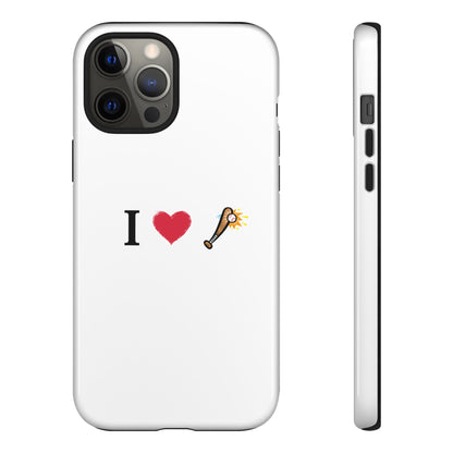 I Love Baseball Vibe Phone Case - Tough Cases for Sports Lovers, Gifts for Athletes, Fun Accessories, iPhone and Android Compatible - TRV
