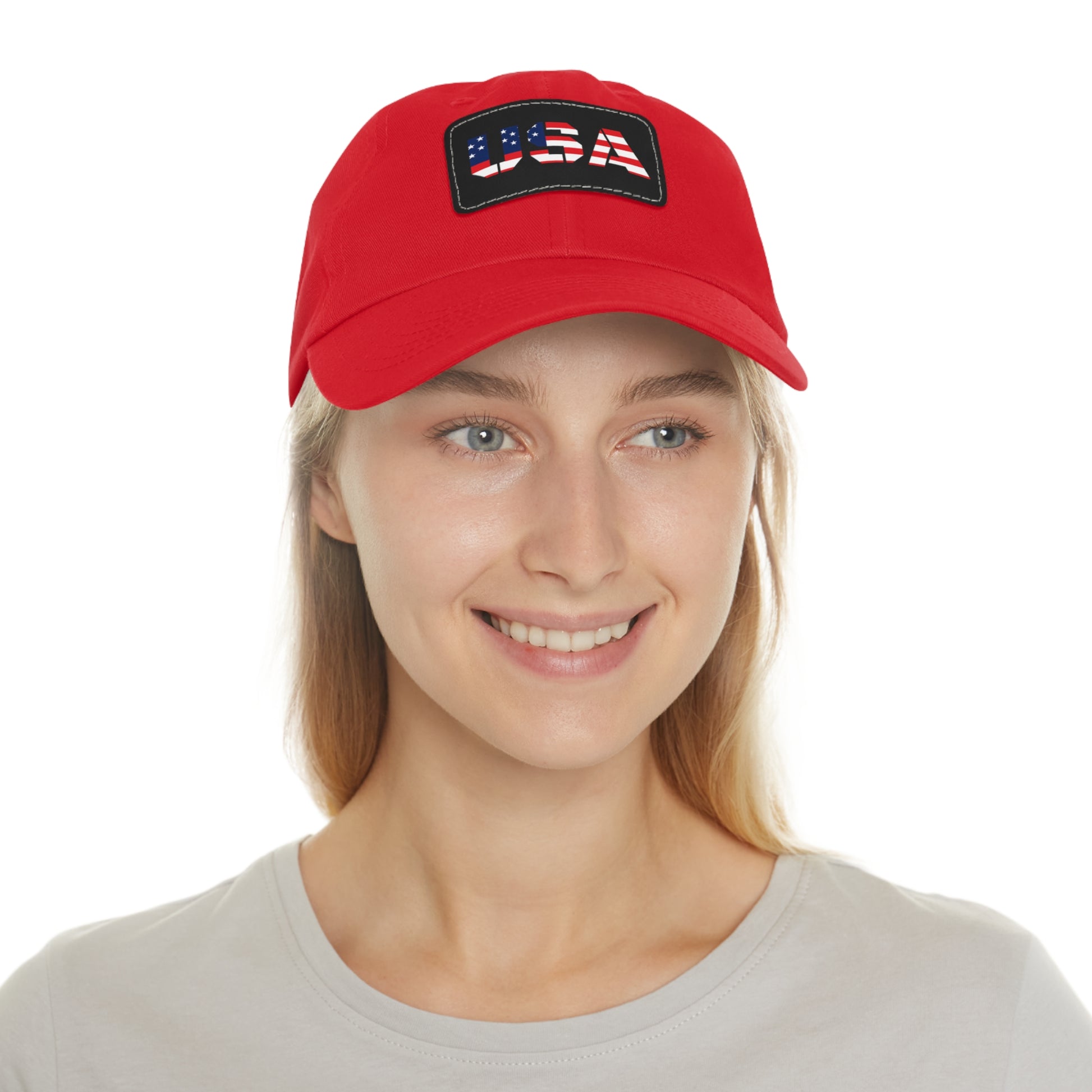 Dad Hat with USA Leather Patch - TRV