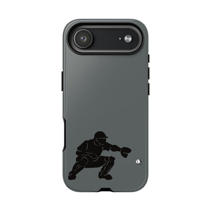 Baseball Catcher Phone Case, Sports Phone Accessory, Tough Cases, Gift for Athletes, Sports Fan Merchandise, Unique Design - TRV
