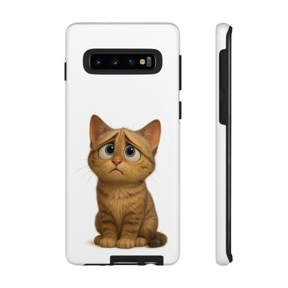 Cute Cat Phone Case, Funny Kitty Case, Animal Lover Gift, Cat Lover Accessory, Unique Cat Design Case, Pet Mom Gift - TRV