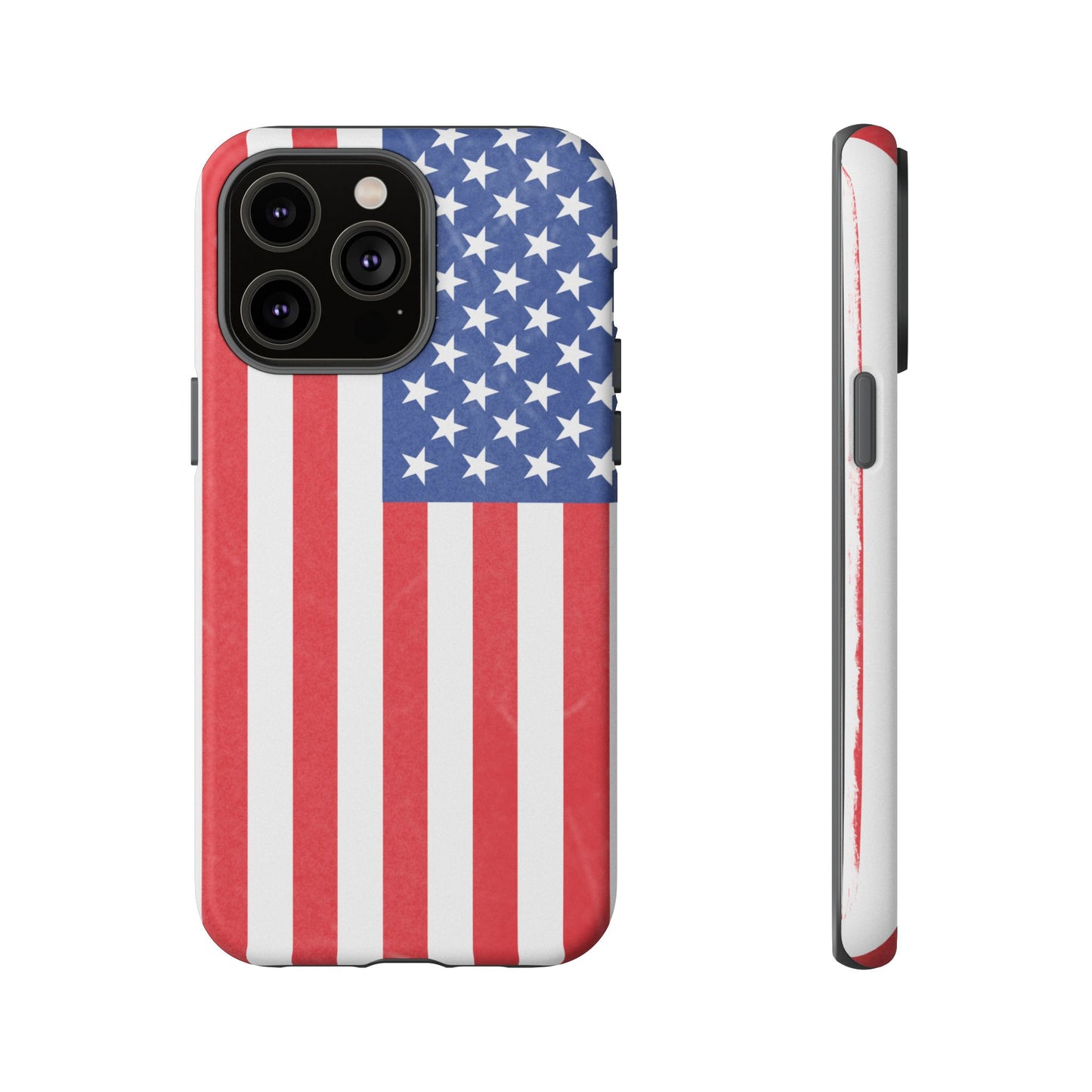 Patriotic Phone Case - Tough Cases for Veterans, USA Lovers, Independence Day, Memorial Day, Flag Design - TRV