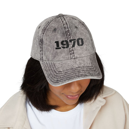 Vintage Embroidered Cap, Retro Baseball Hat, 70s Style Headwear, Gift for Dad, Casual Fashion Accessory - TRV