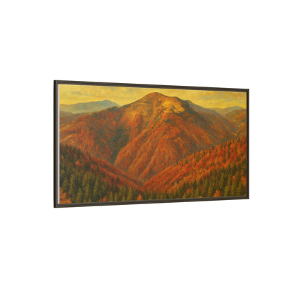 Autumn Landscape Wall Art, Cozy Home Decor, Nature Print, Framed Canvas, Fall Decorations, Gift Idea for Art Lovers - TRV