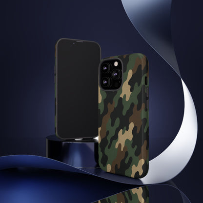 Camouflage Phone Case, Tough Cases, Military Style, Unique Phone Accessories, Gift for Him, Durable Phone Cover - TRV