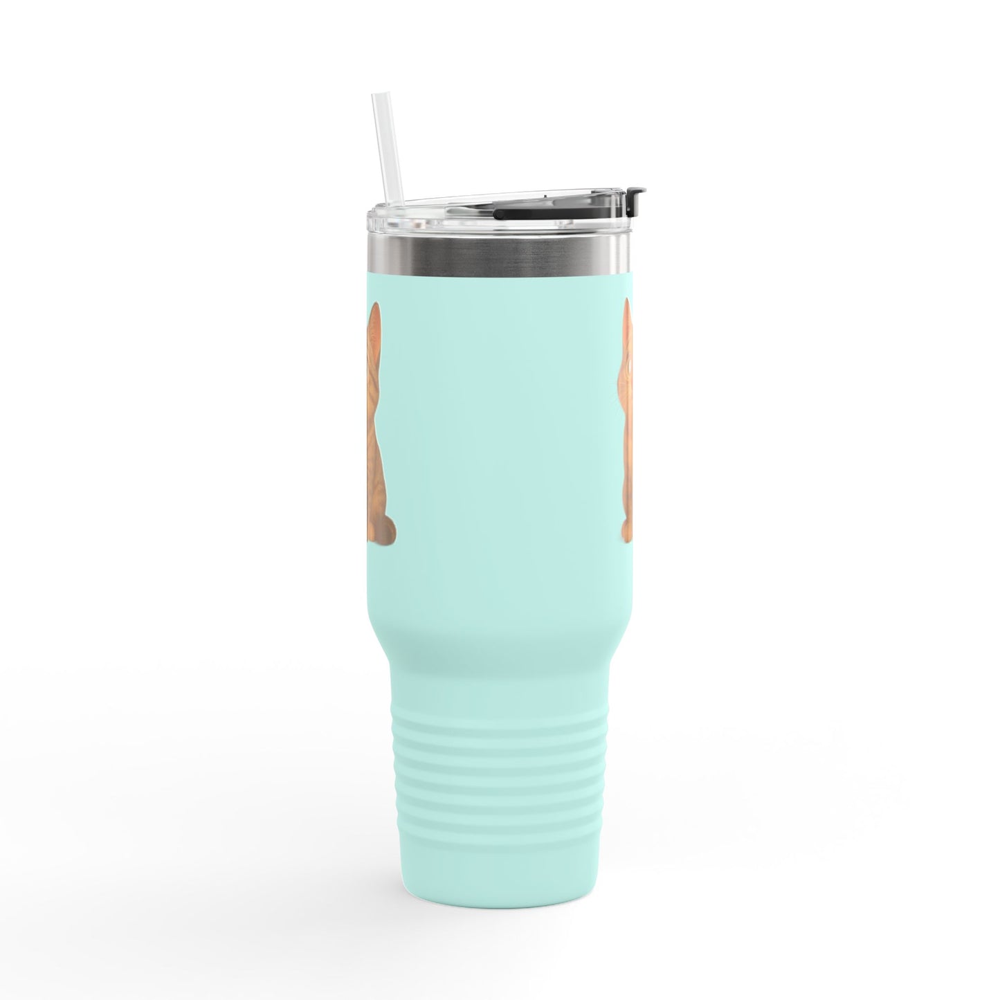 Cute Cat Insulated Travel Mug, 40oz | Perfect Pet Lover Gift | BPA-Free Drinkware, Cozy Coffee Companion, Cat-Themed Hydration