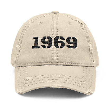 Vintage Distressed Dad Hat | 1969 Embroidered Cap for Casual Style, Birthday Gift, Father's Day, Everyday Wear - TRV