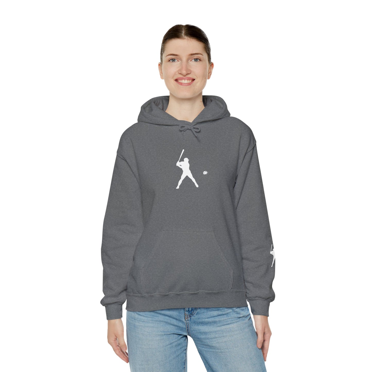 Sporty Unisex Baseball Hooded Sweatshirt, Casual Hoodie for Athletes, Perfect for Gifts, Comfy Streetwear, Ideal for Sports Events, Personal Use - TRV