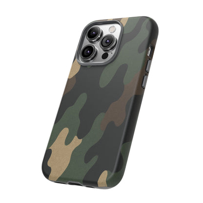 Camouflage Phone Case, Tough Phone Cover, Military Style Accessory, Protective Case for Men, Gifts for Soldiers - TRV