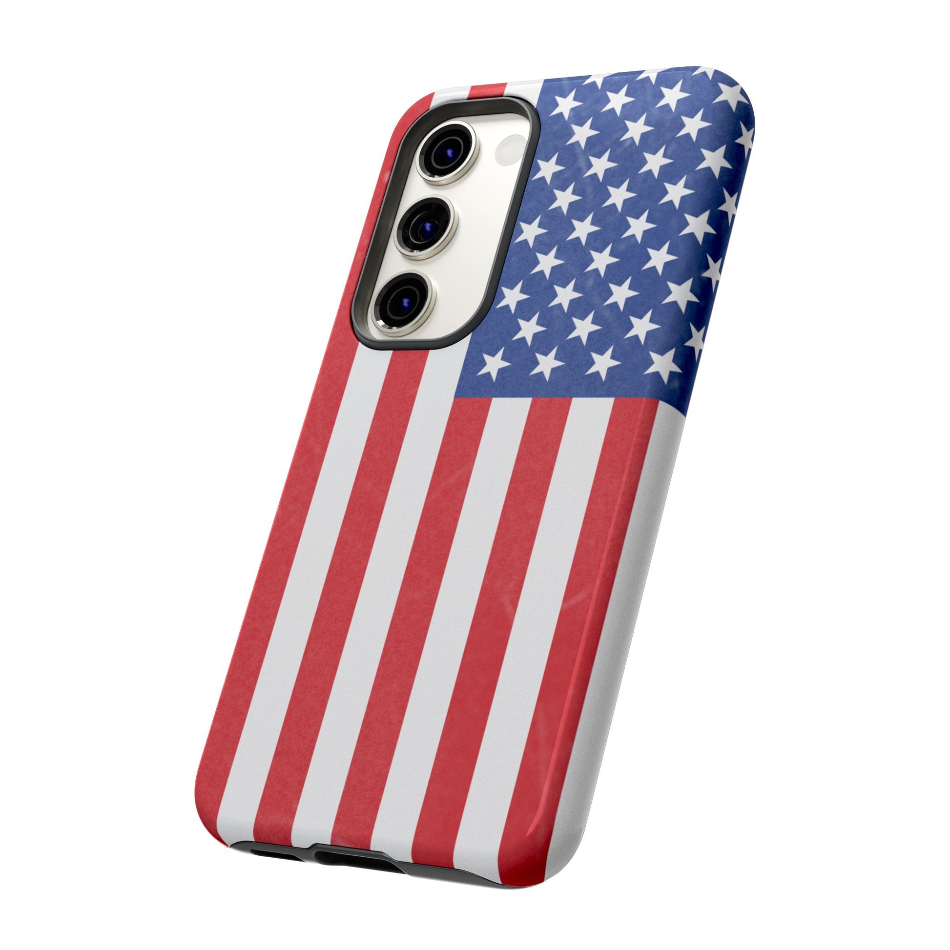 Patriotic Phone Case - Tough Cases for Veterans, USA Lovers, Independence Day, Memorial Day, Flag Design - TRV