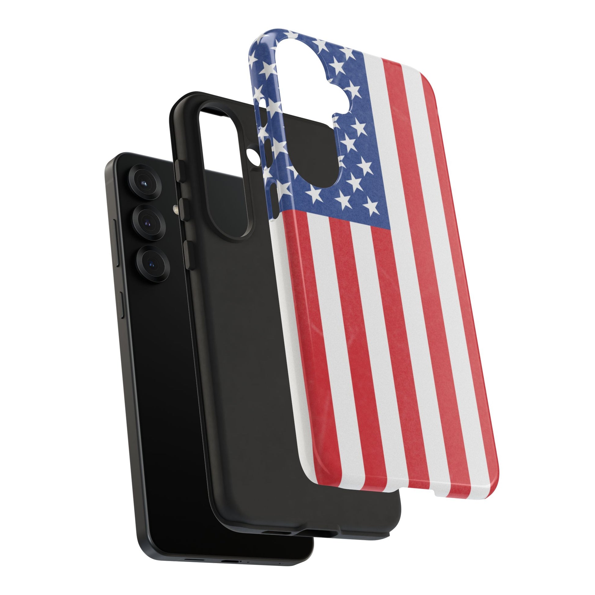 American Flag Phone Case - Patriotic Cell Cover, Tough Cases, USA Pride, Independence Day Gift, Veteran's Day, Phone Protection - TRV