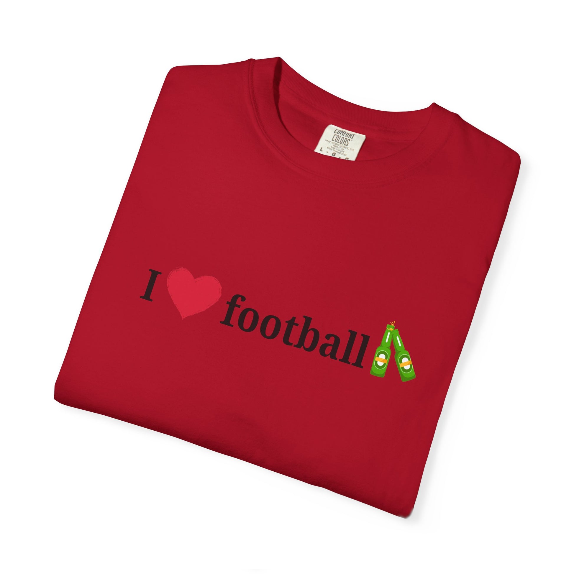 Unisex Football Love Tee - Casual Cotton T-Shirt, Gift for Sports Fans, Comfortable Daily Wear, Perfect for Game Days, Fun Summer Outfits - TRV