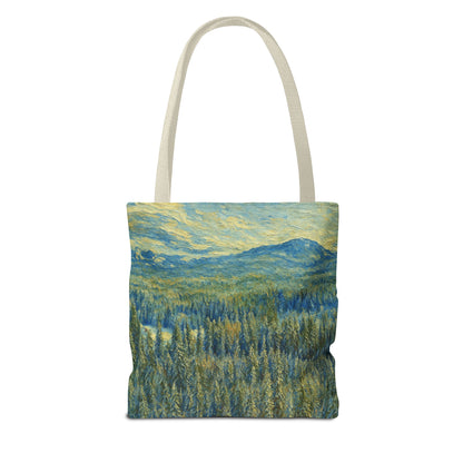 Nature-Inspired Tote Bag, Eco-Friendly Carryall, Bohemian Style Purse, Art Tote, Great Gift for Nature Lovers, Shopping Bag, Travel [...] - TRV