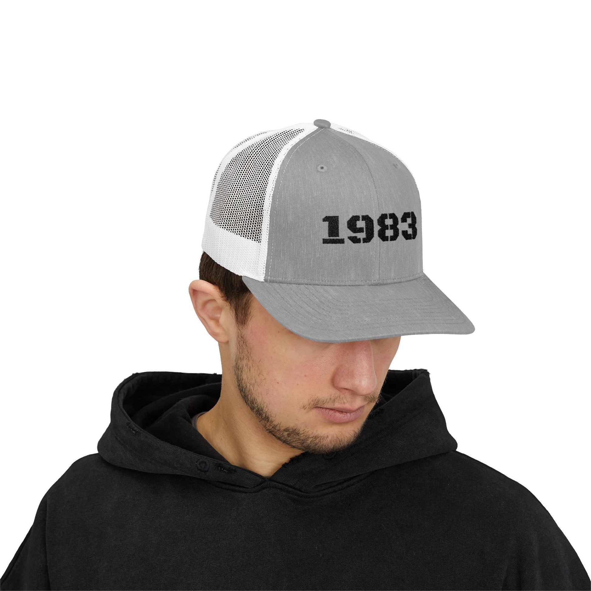 Vintage 1983 Snapback Trucker Cap, Personalized Dad Hat, Perfect Gift for Birthdays, Classic Casual Style, Everyday Wear, Anniversary Hat - TRV