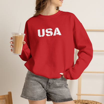 Cozy USA Unisex Crewneck Sweatshirt | Perfect Layering Piece for Every Season | Great Gift for Him/Her | Trendy Style for Casual Outings