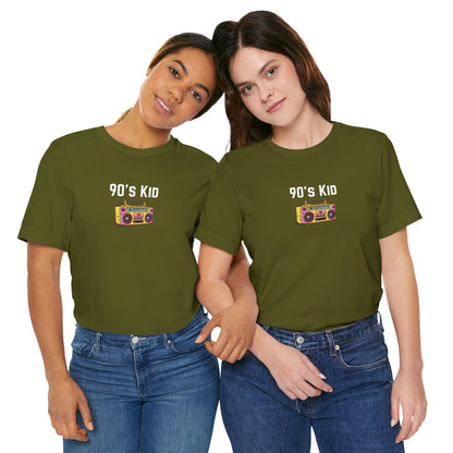Retro Boombox Tee — 90s Kid Graphic T-Shirt