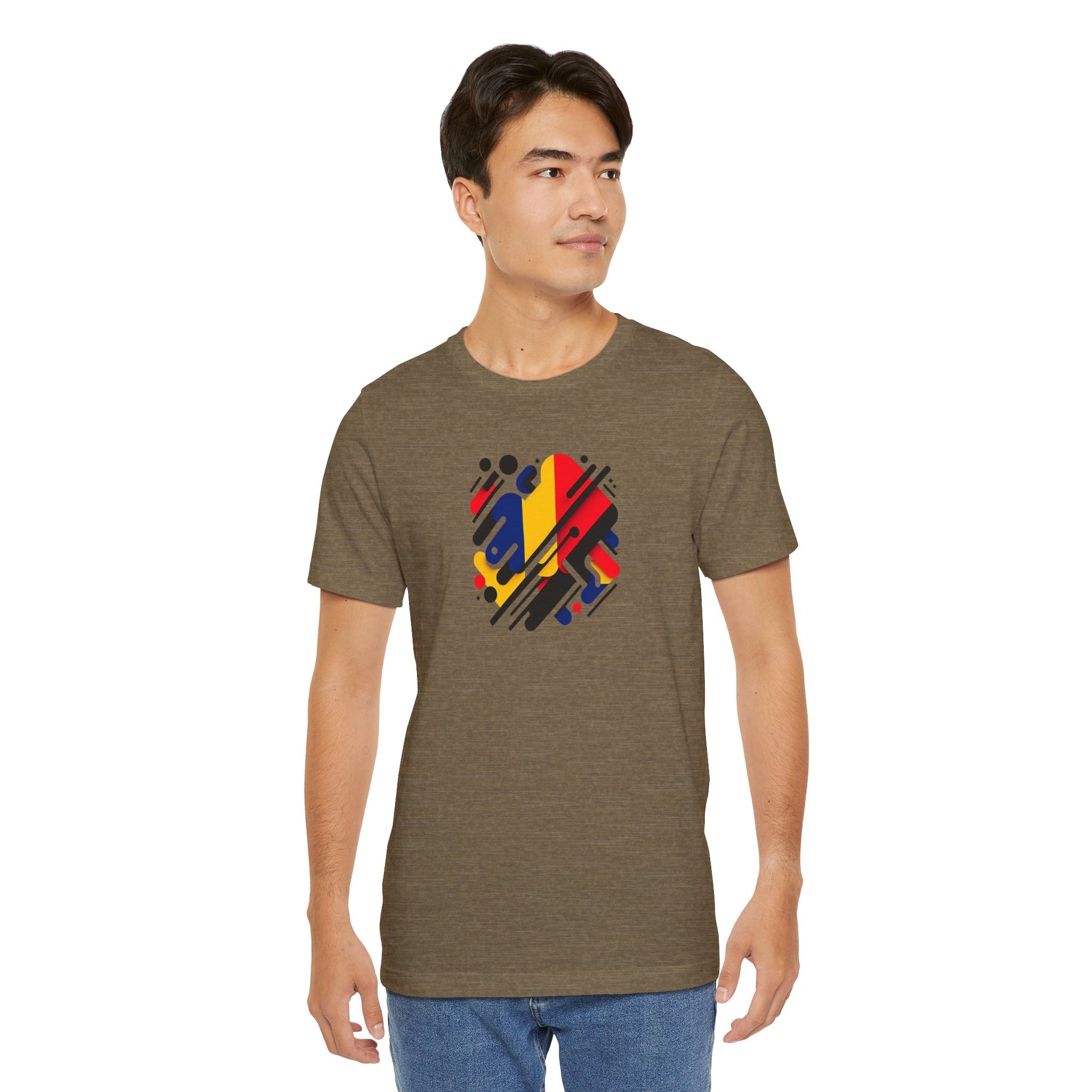 Artistic Heart Unisex Jersey Tee - Vibrant Graphic Tee, Casual Wear, Gift for Art Lovers, Birthday Surprise, Everyday Comfort - TRV